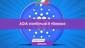 ADA in picchiata Cosa accade a Cardano Benzinga Italia