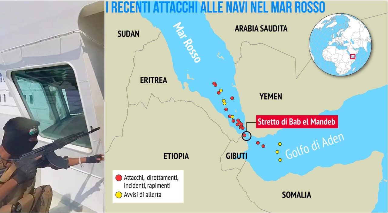 Usa affondate 3 imbarcazioni Houthi nel Mar Rosso