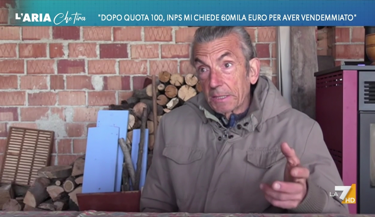 Pensionato vendemmiatore Inps chiede 60mila E Storia a La7