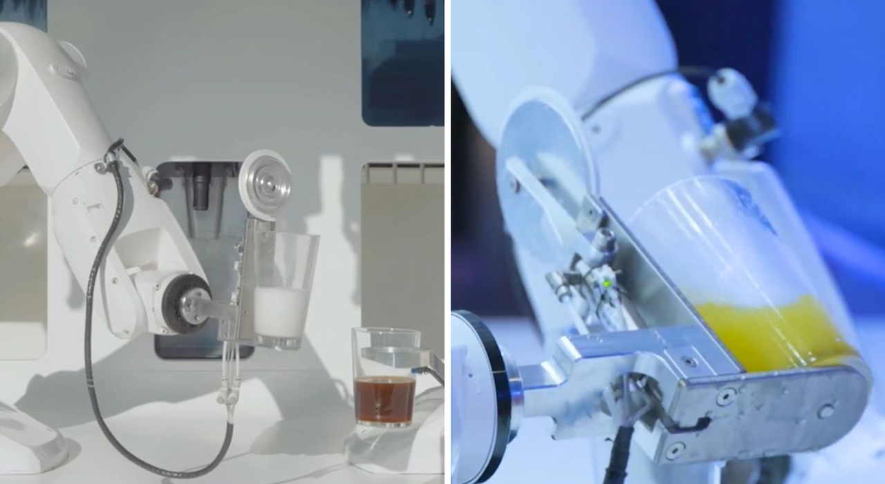 Robot bartender braccio automatizzato 247 drink service